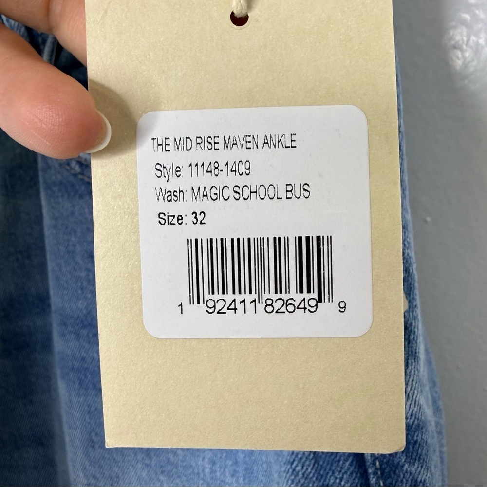 MOTHER NWT The Maven Ankle Mid Rise Straight Leg Jeans - Picture 7 of 10